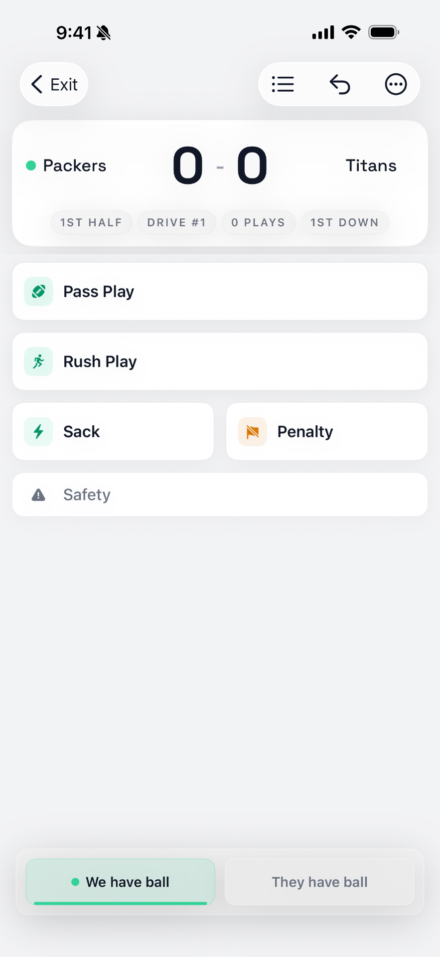 StatHawk live game tracking interface