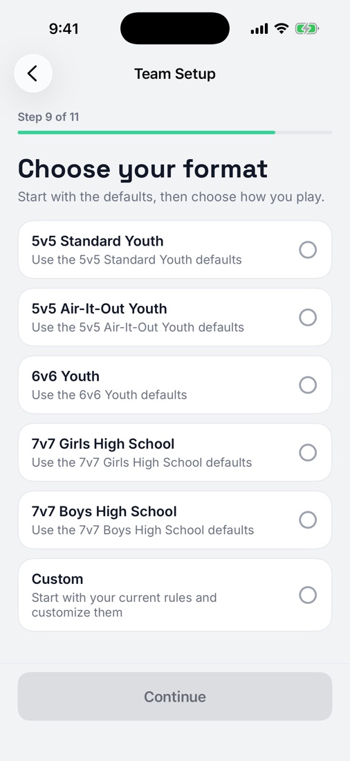 StatHawk format choices